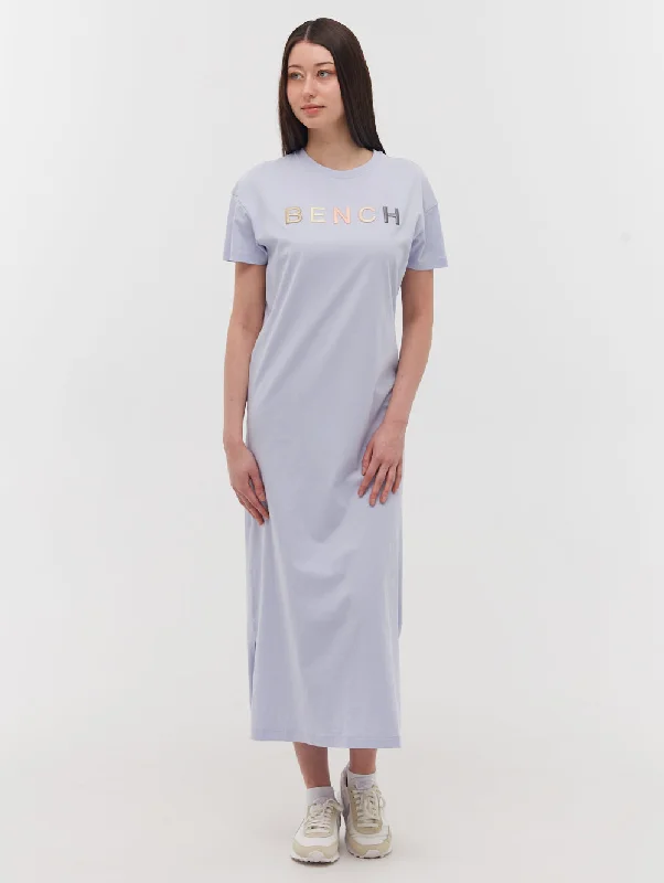 Women's Strapless DressesTussah Chest Logo T-Shirt Dress