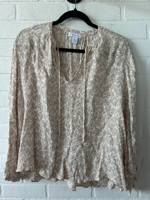 Women's Blouse with TasselsTop Long Sleeve By Nordstrom  Size: M